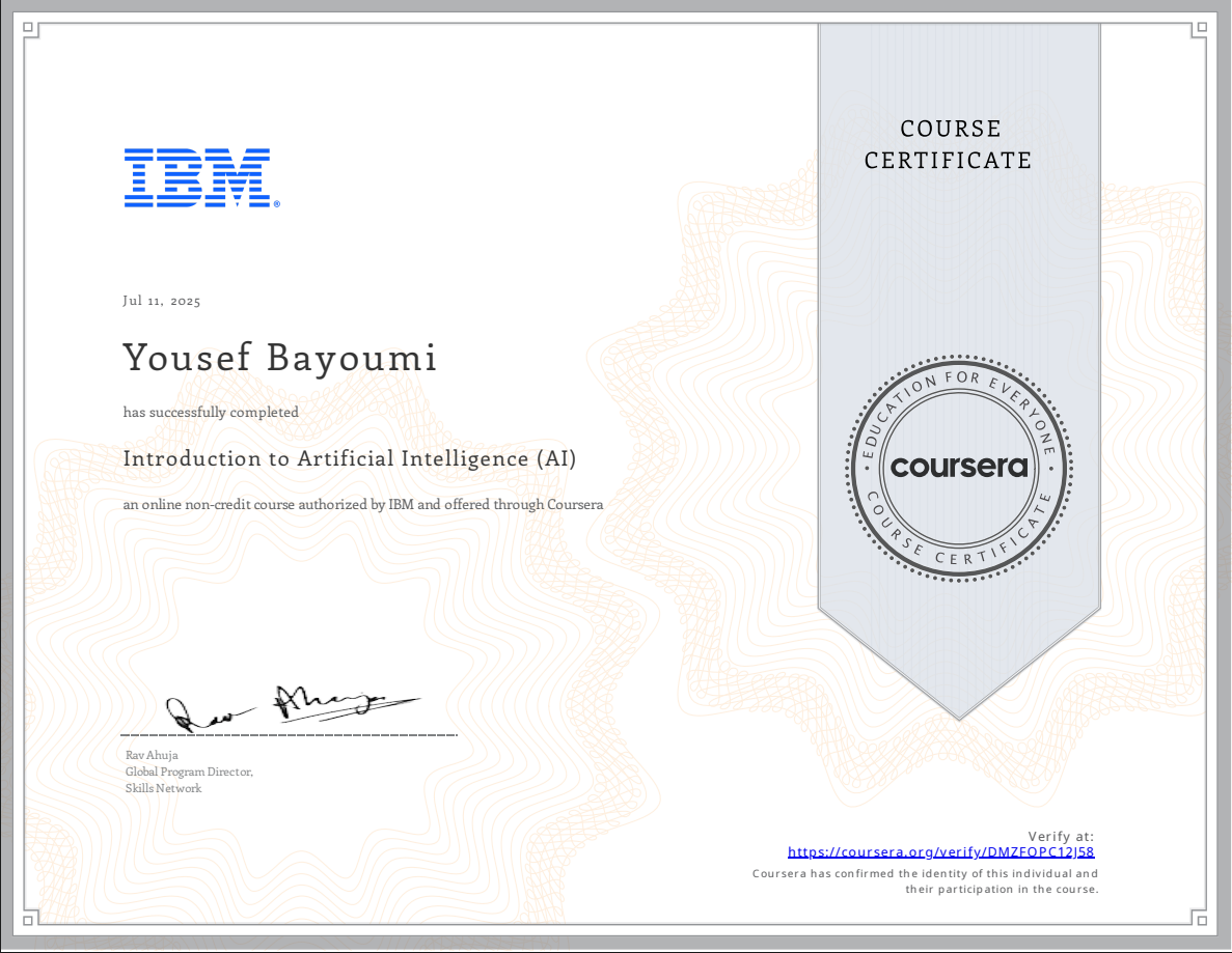IBM – Introduction to Artificial Intelligence